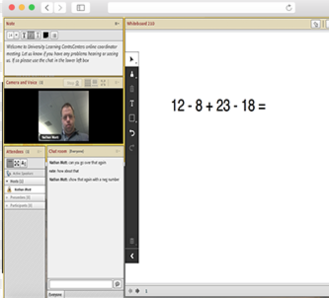 Screen shot of Adobe online learning system